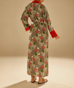 Jemima Silk Maxi Dress in Parterre