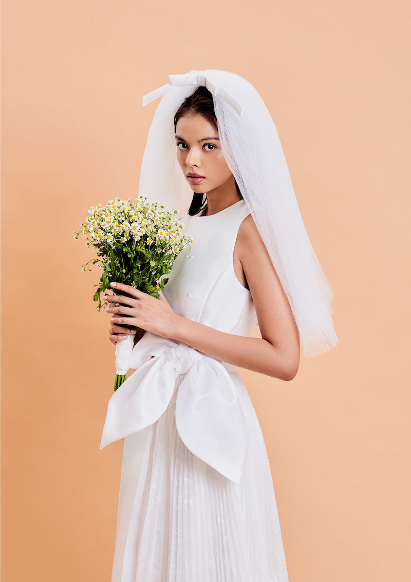 White Story: Pleated Veil